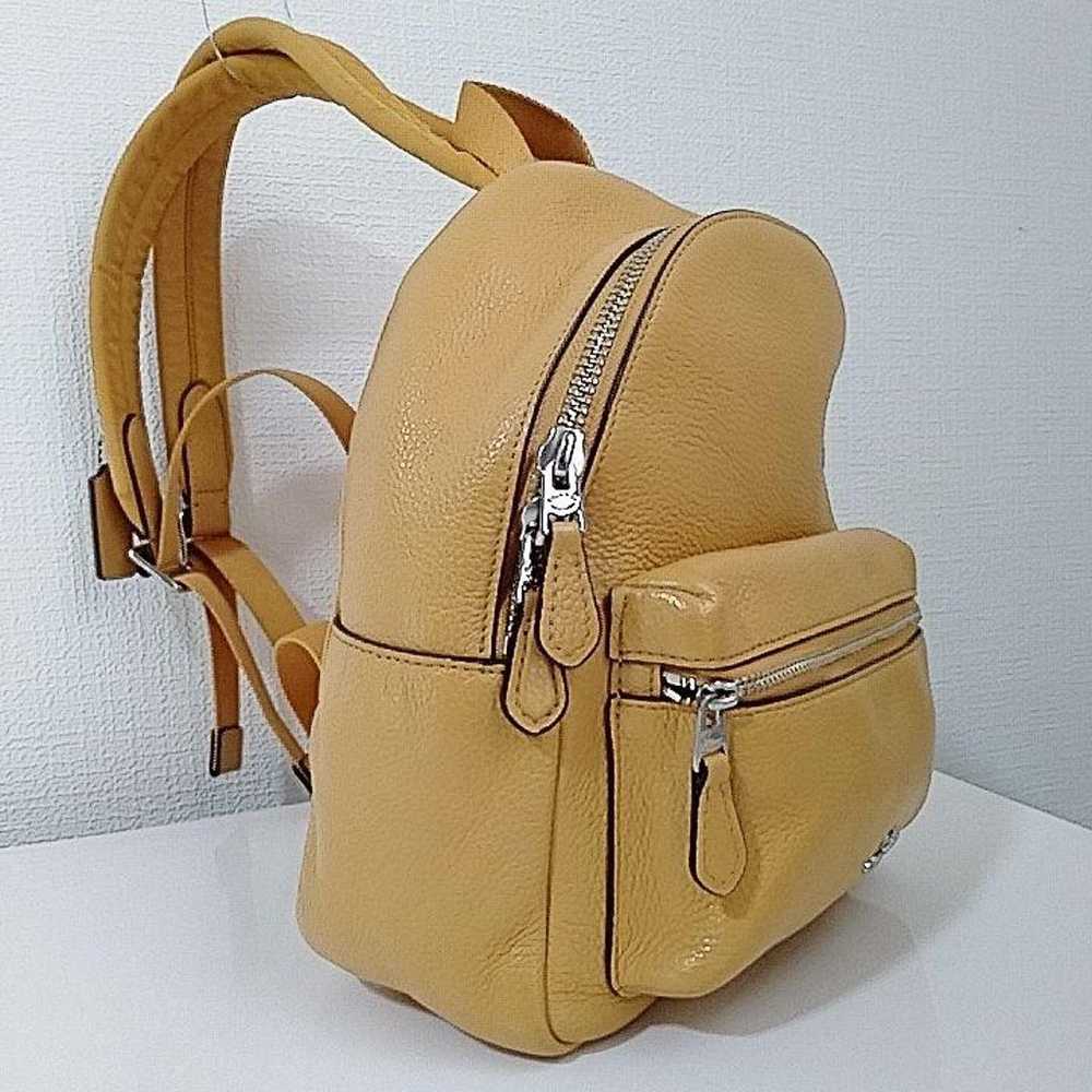 Brand new Coach mini rucksack backpack in yellow … - image 3