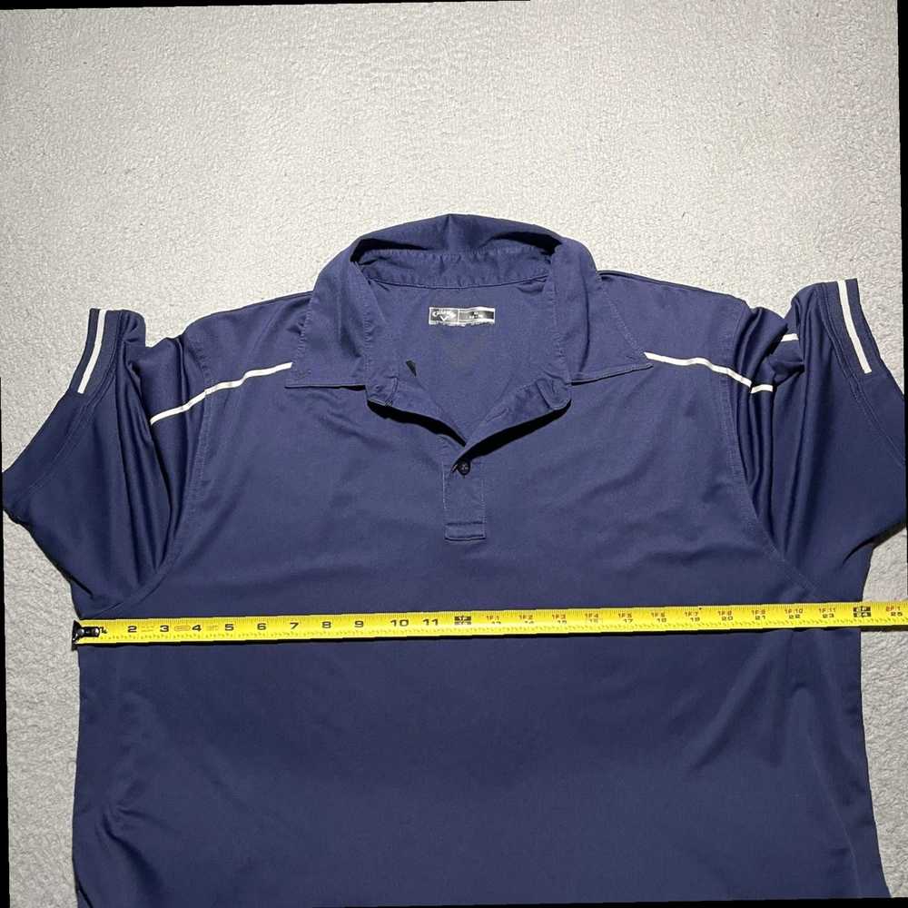 Callaway Men's XL Blue Short Sleeve Stretch Polo … - image 4