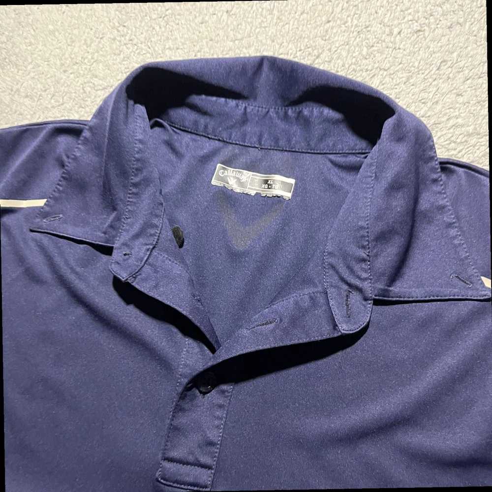 Callaway Men's XL Blue Short Sleeve Stretch Polo … - image 6