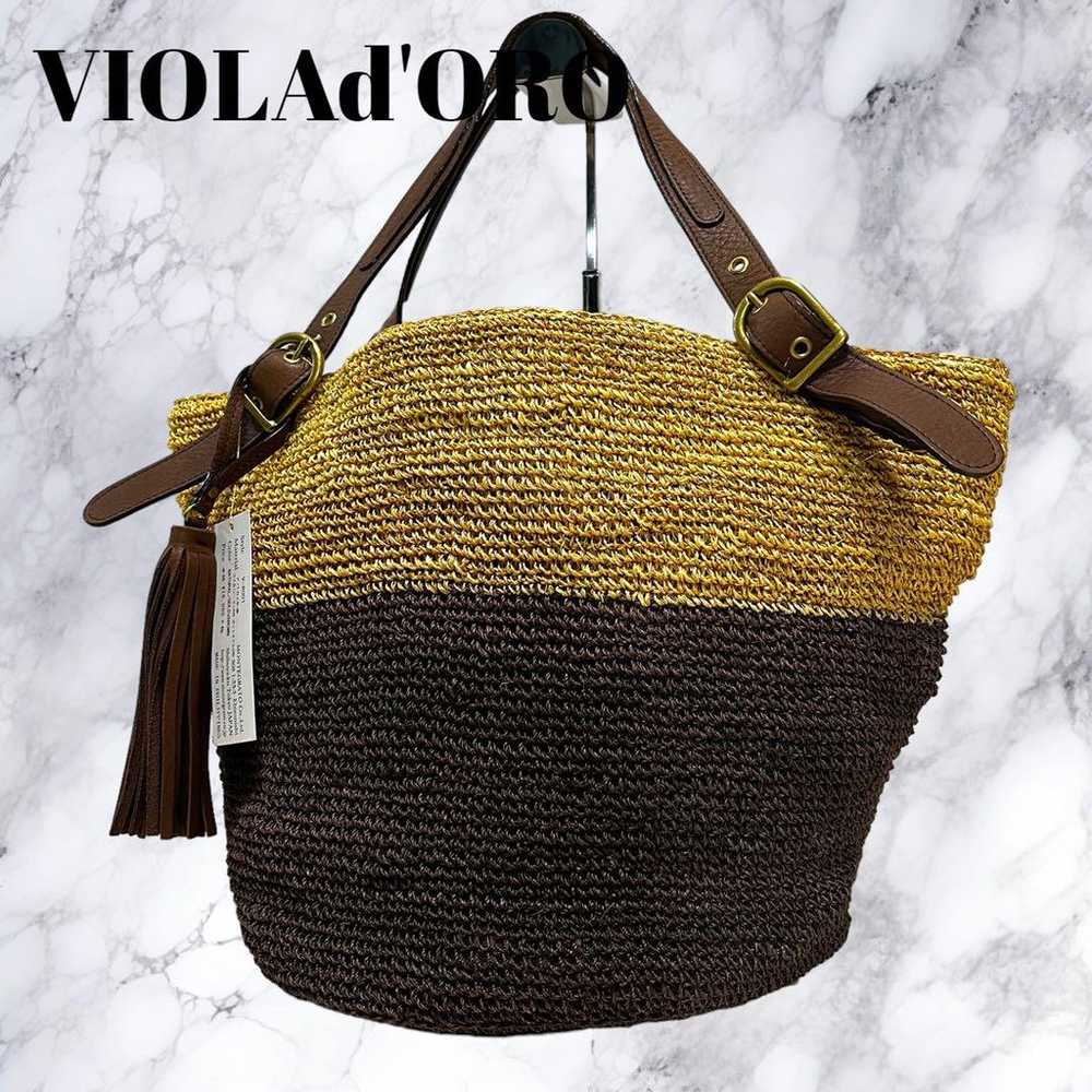 Unused class VIOLAd'ORO Viola d'Oro basket bag to… - image 1