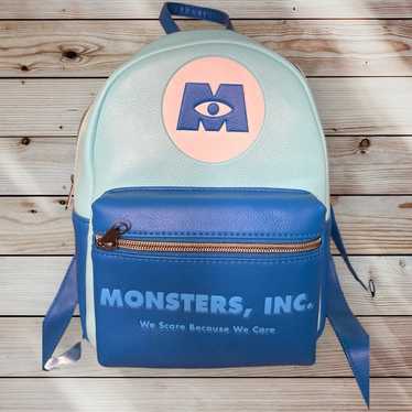 Disney Loungefly Mini Backback Monsters Inc Logo - image 1