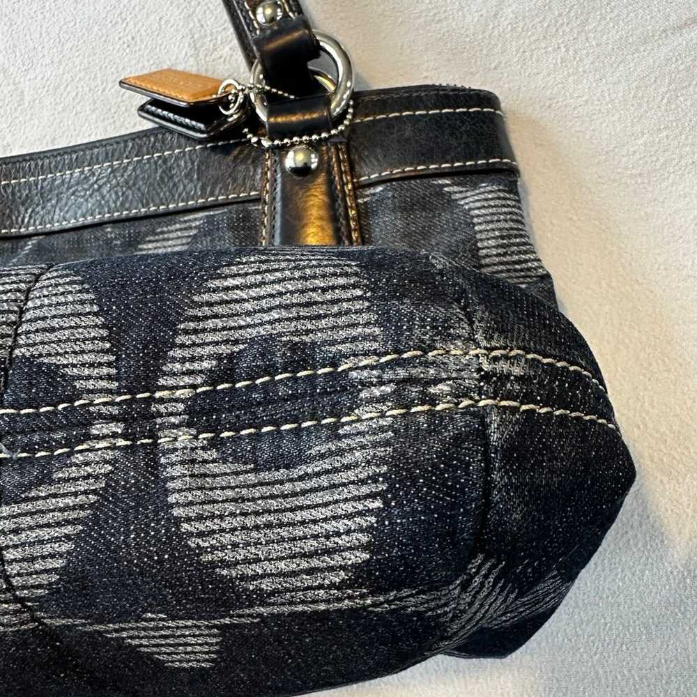 Coach denim bag - image 6