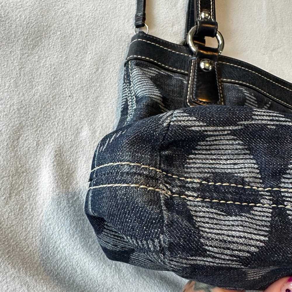 Coach denim bag - image 7