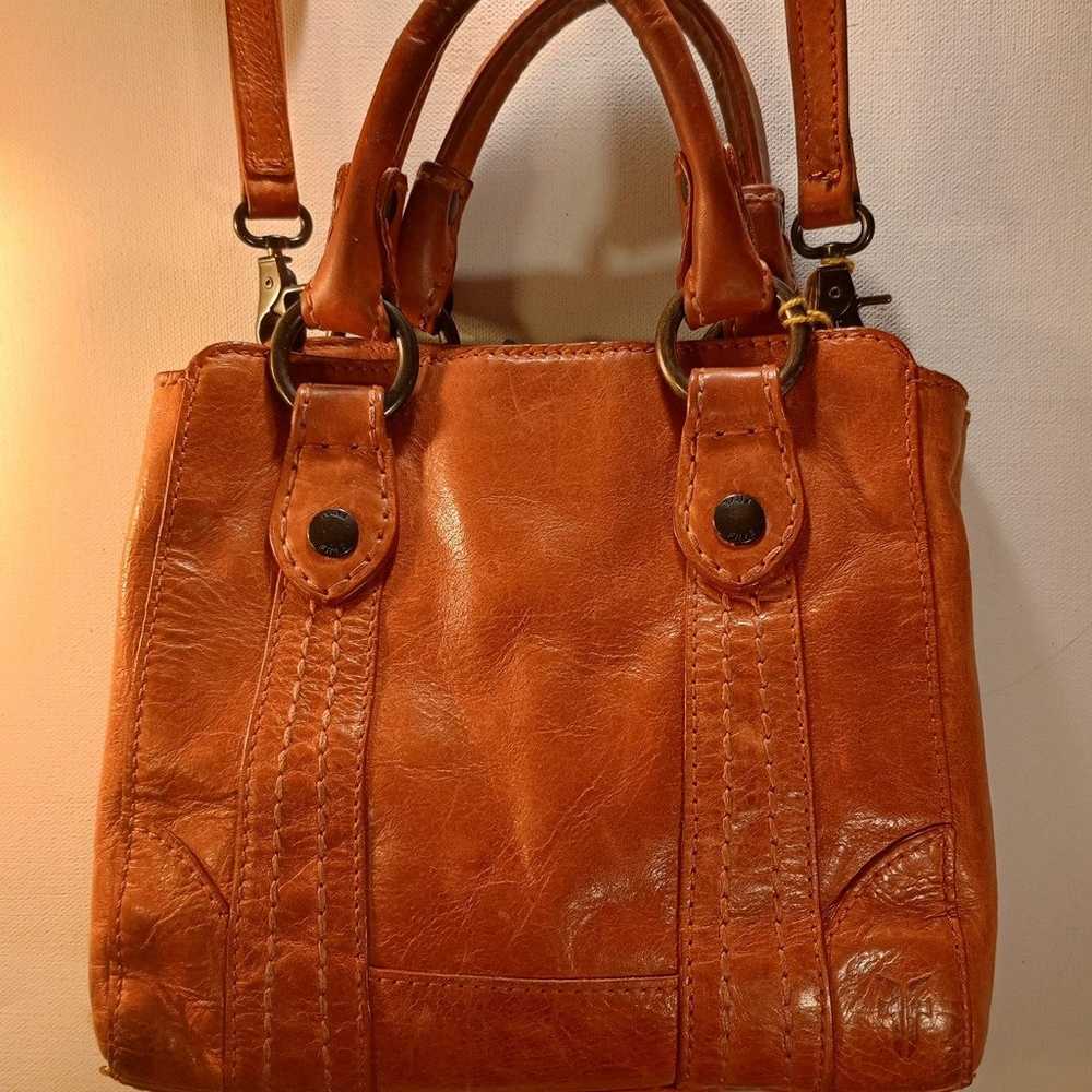 FRYE LEATHER BAG WITH SHOULDER STRAP - image 1