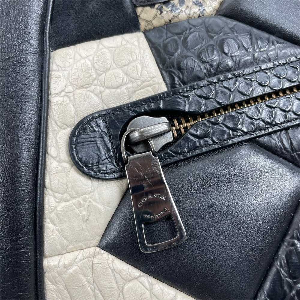 Coach Canyon Quilt Exotic Primrose Leather Satche… - image 5