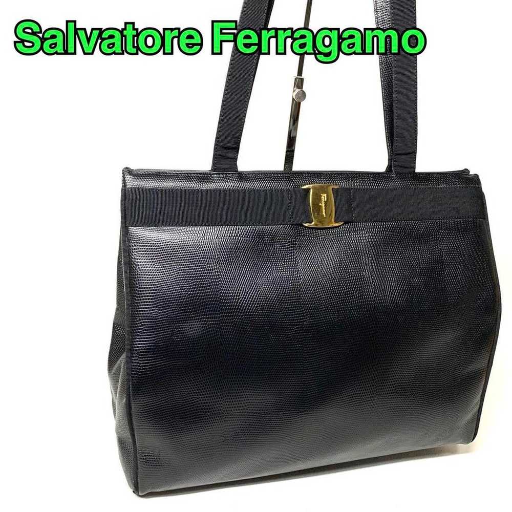 Salvatore Ferragamo Vara Ribbon Tote Bag - image 1