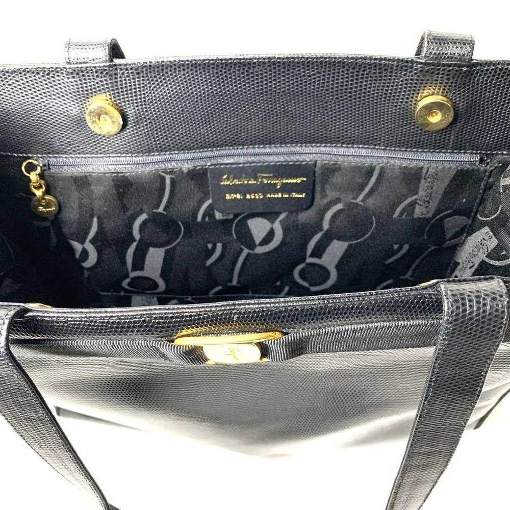 Salvatore Ferragamo Vara Ribbon Tote Bag - image 9