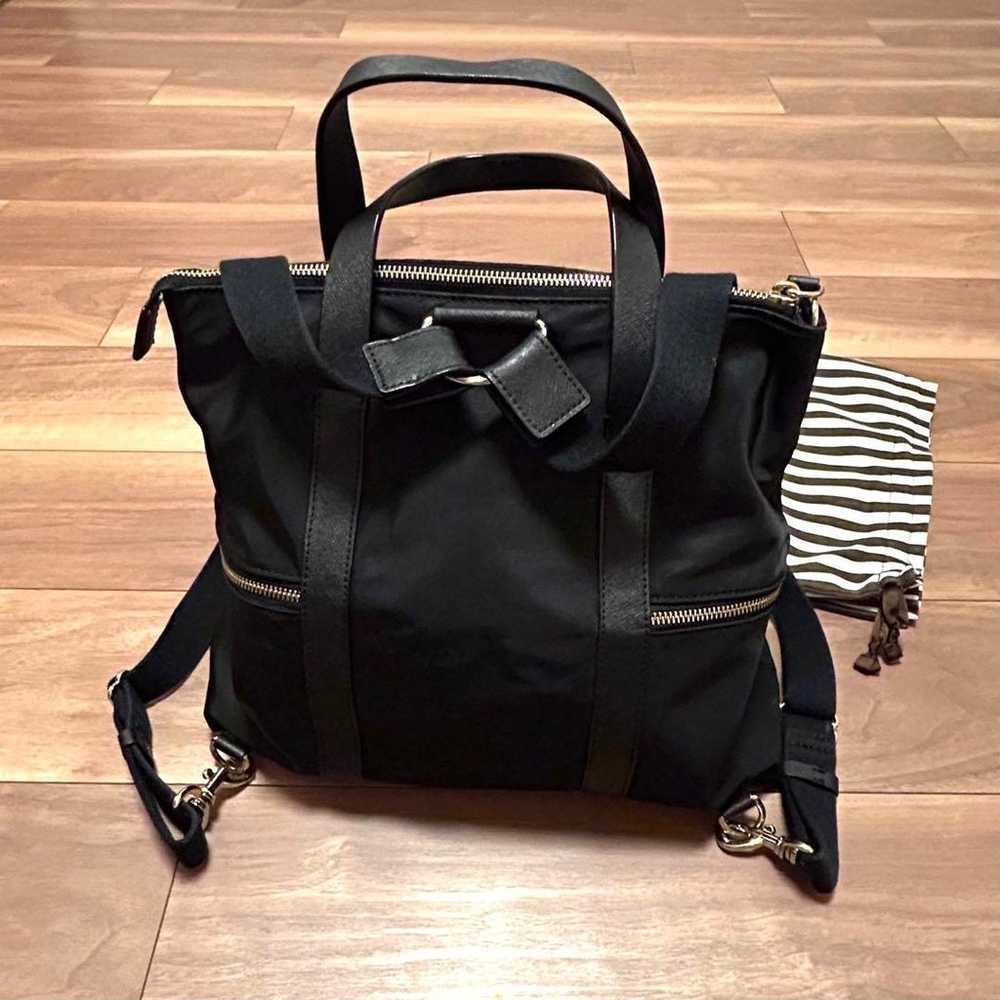 Henri Bendel 3-way bag in black with a backpack a… - image 7