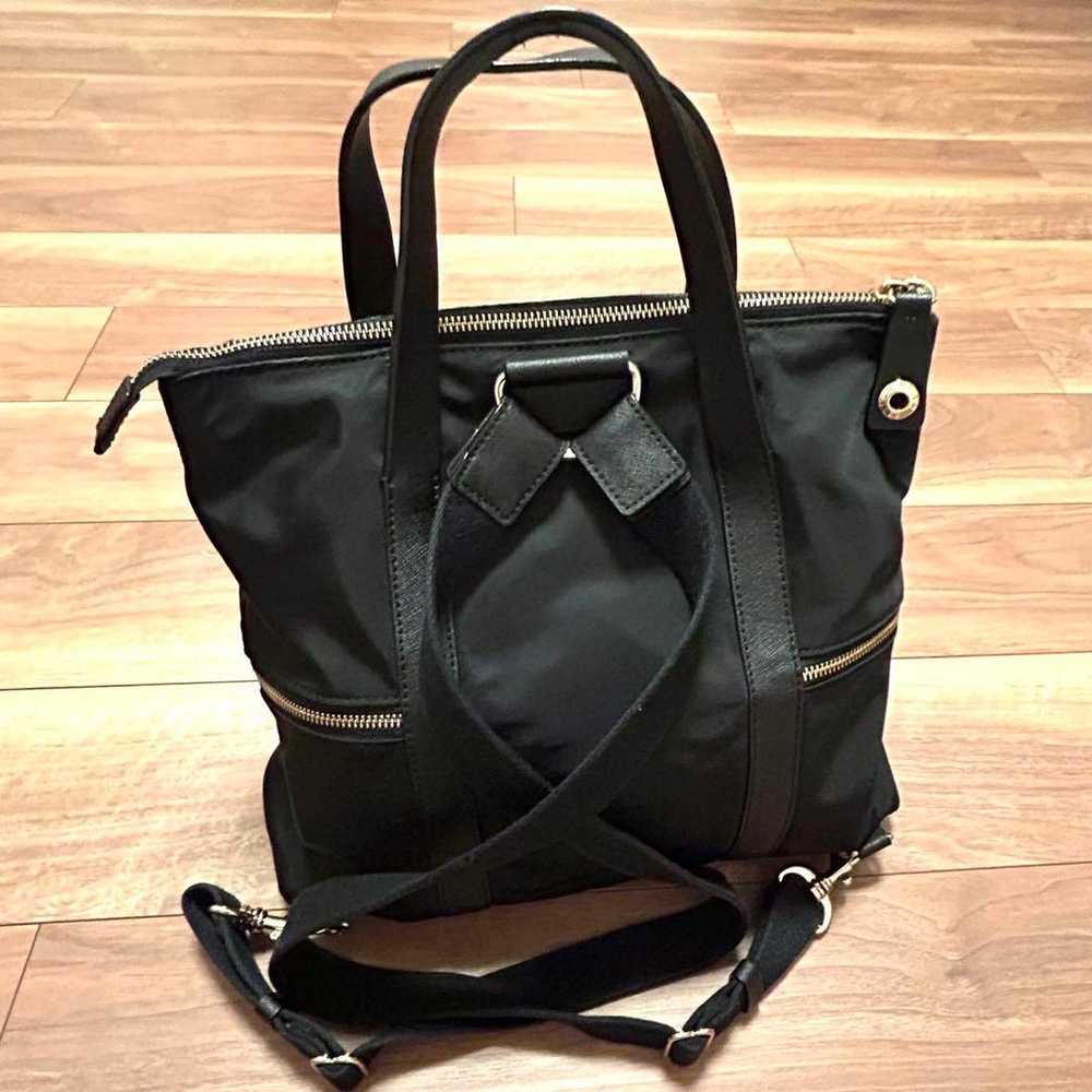 Henri Bendel 3-way bag in black with a backpack a… - image 9