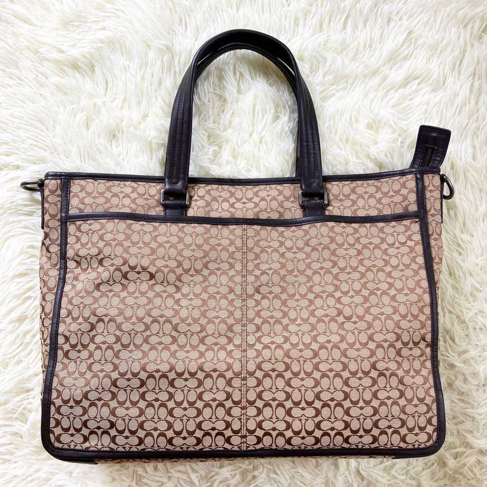 【Excellent Condition】COACH Mini Signature 2way Sh… - image 6