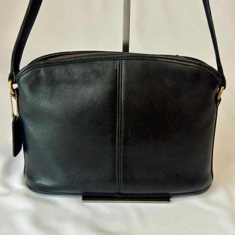 ★Great Condition★ Old Coach Shoulder Bag Black 99… - image 6