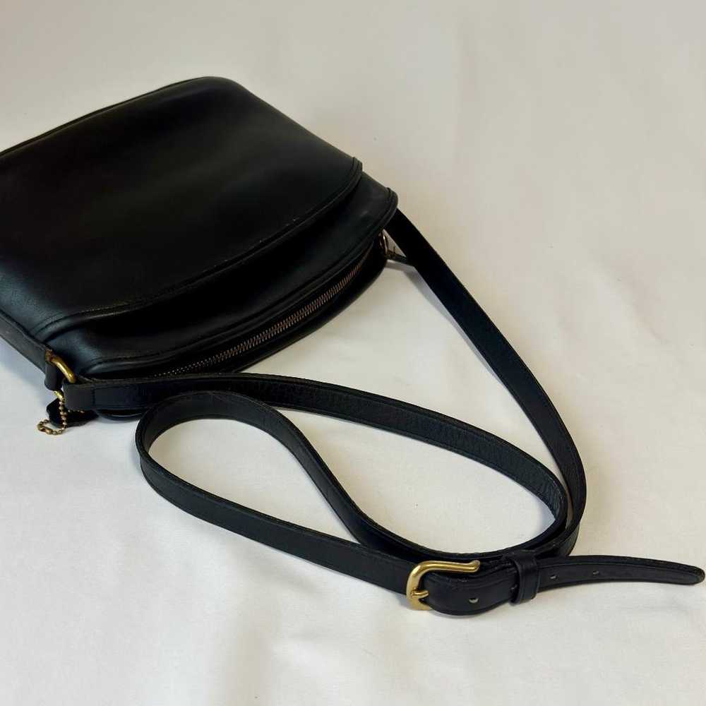 ★Great Condition★ Old Coach Shoulder Bag Black 99… - image 8