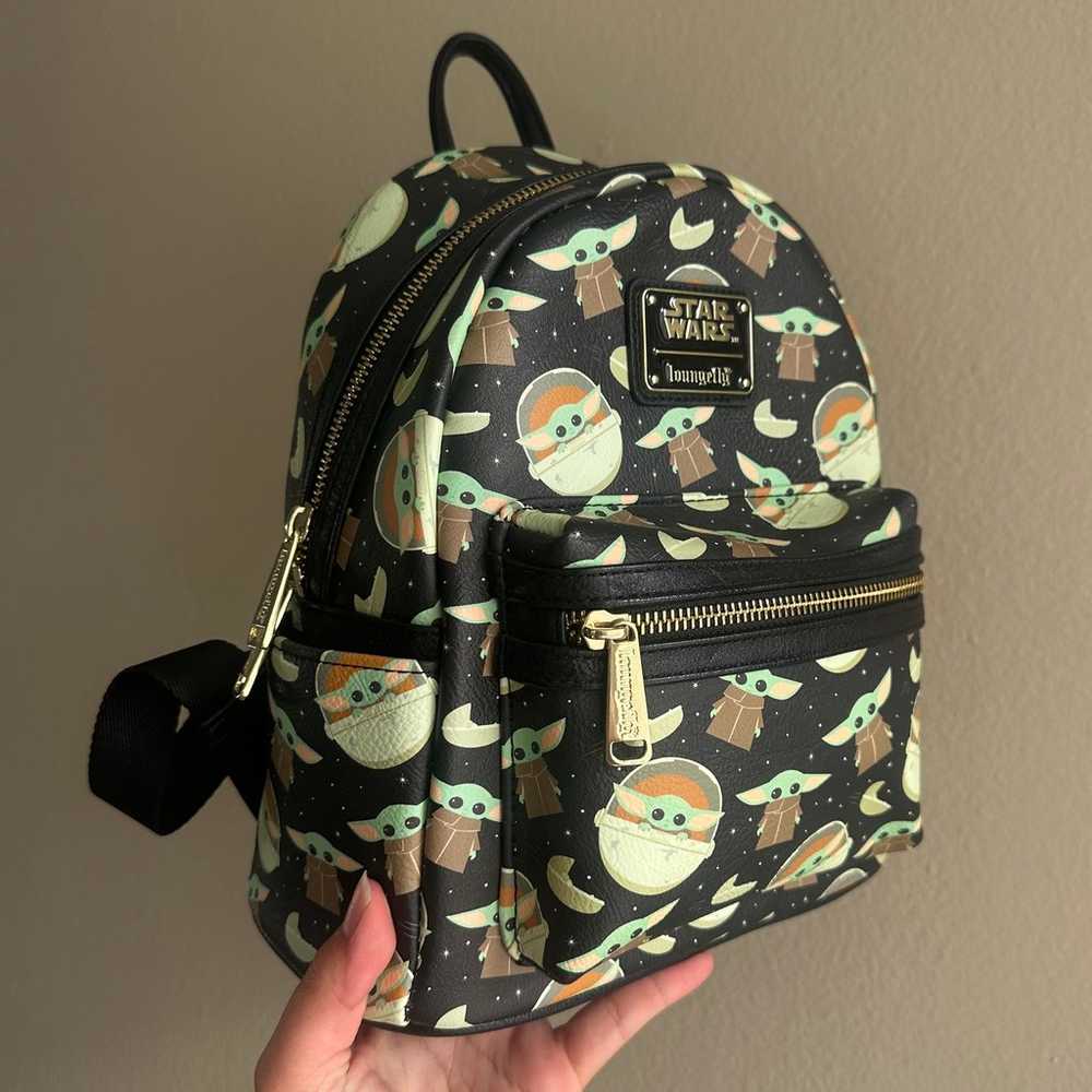 Grogu AOP Loungefly Mini Backpack - image 2