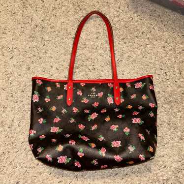 Coach Floral Tote Purse - image 1