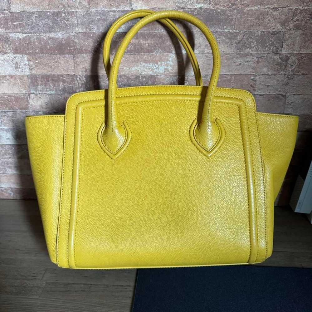 Excellent condition ☆ FURLA College Tote Bag Yell… - image 2