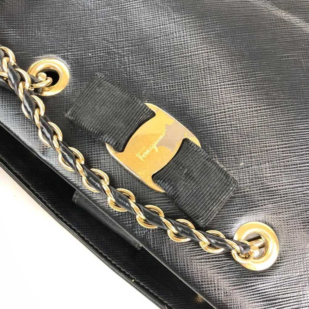 Salvatore Ferragamo 2-way handbag in black. - image 7