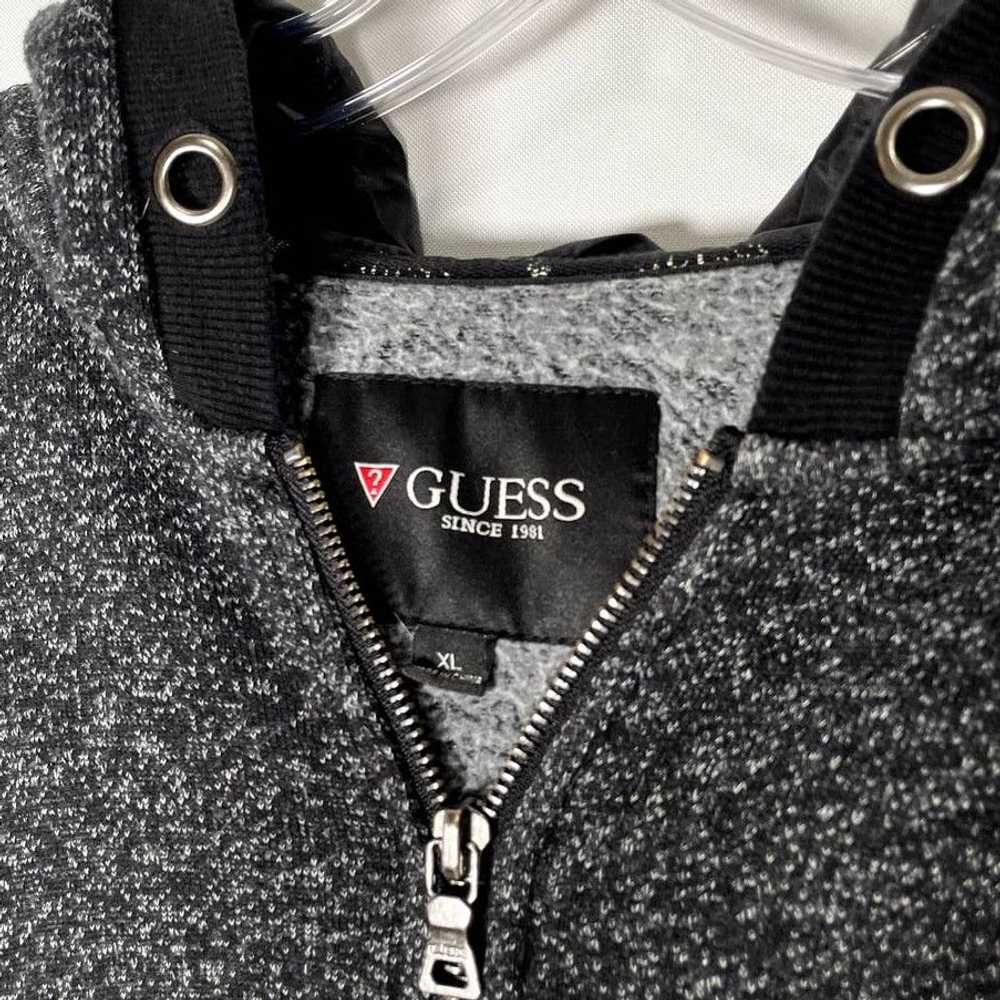 Guess GUESS Gray Warm Hooded Full Zip Logo Jacket… - image 4