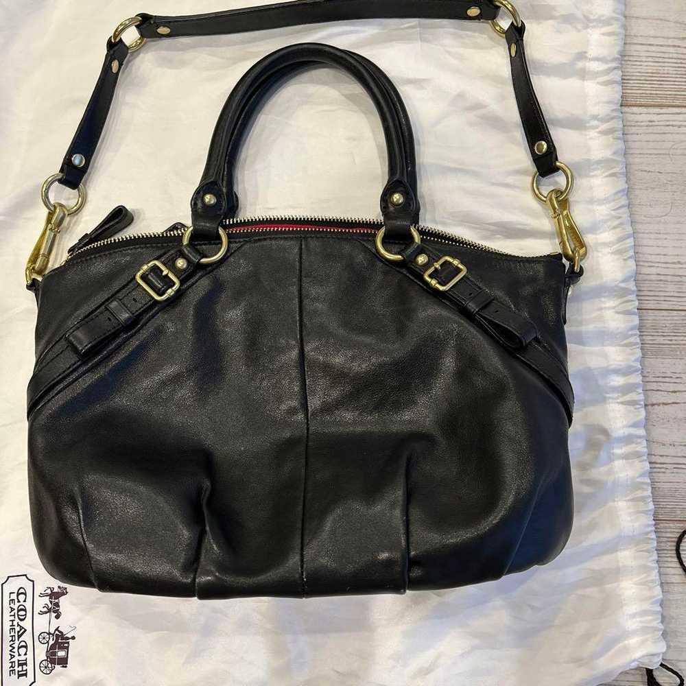 【Excellent Condition】Coach leather bag with stora… - image 2