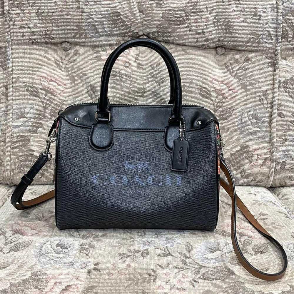 COACH mini Boston bag 2way handbag - image 1