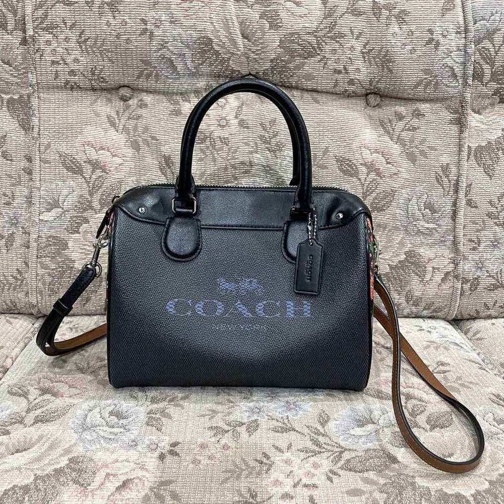 COACH mini Boston bag 2way handbag - image 2