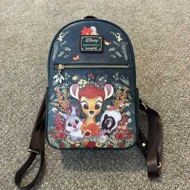 Disney Bambi & Friends Botanical store Loungefly Mini Backpack and Cardholder