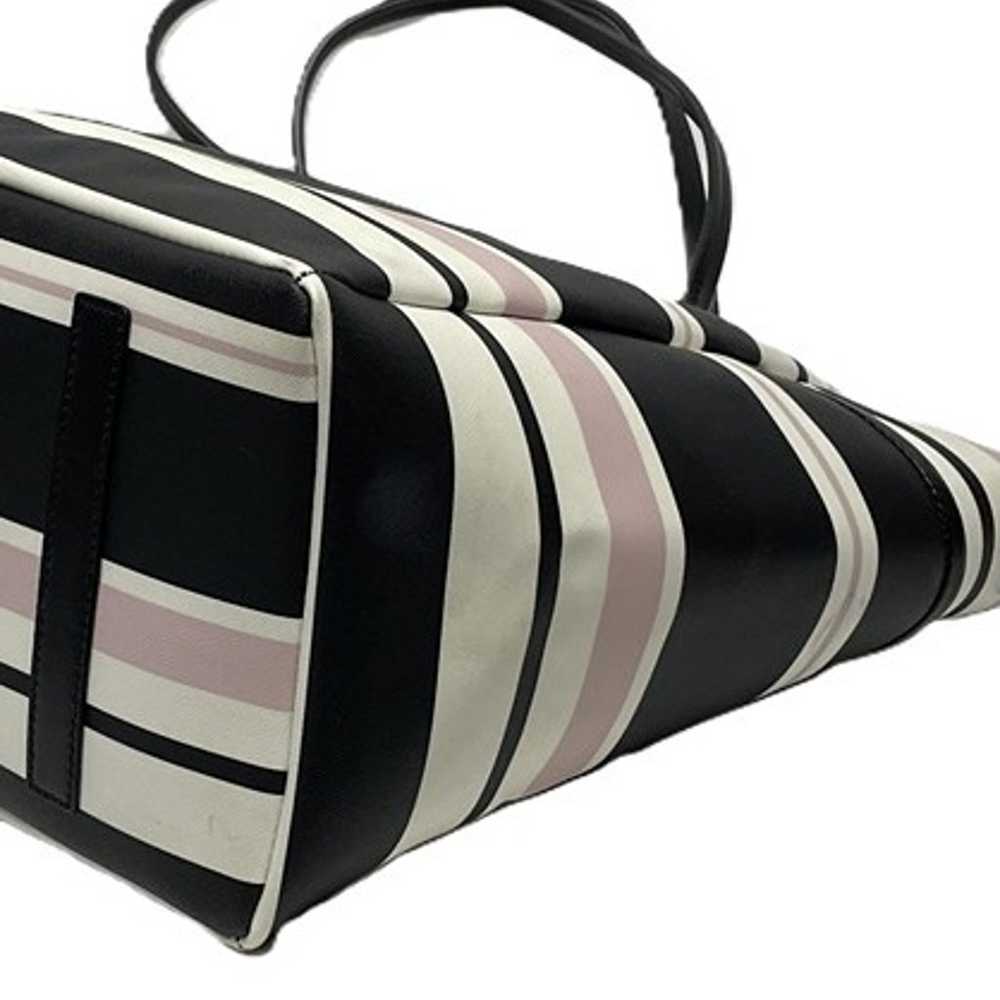 KATE SPADE Tote Bag Carryall Pink Black Stripes X… - image 8