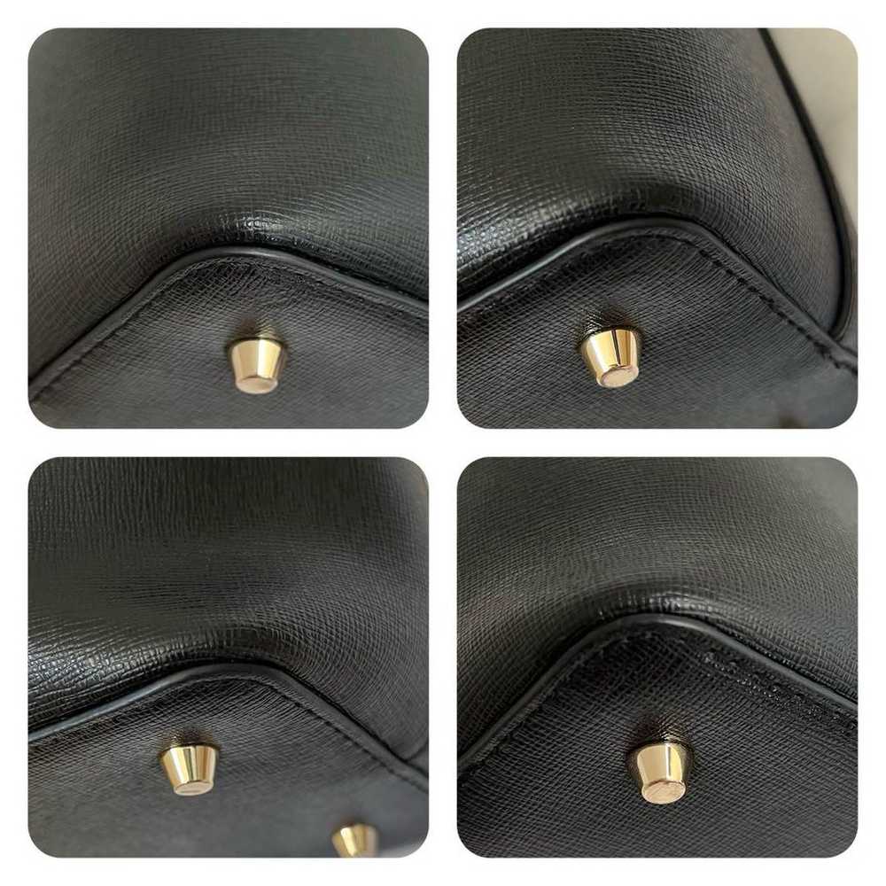 【Great Condition】FURLA Handbag Leather Black Tessa - image 10