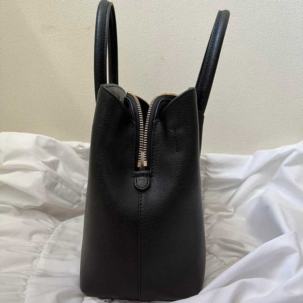 【Great Condition】FURLA Handbag Leather Black Tessa - image 3