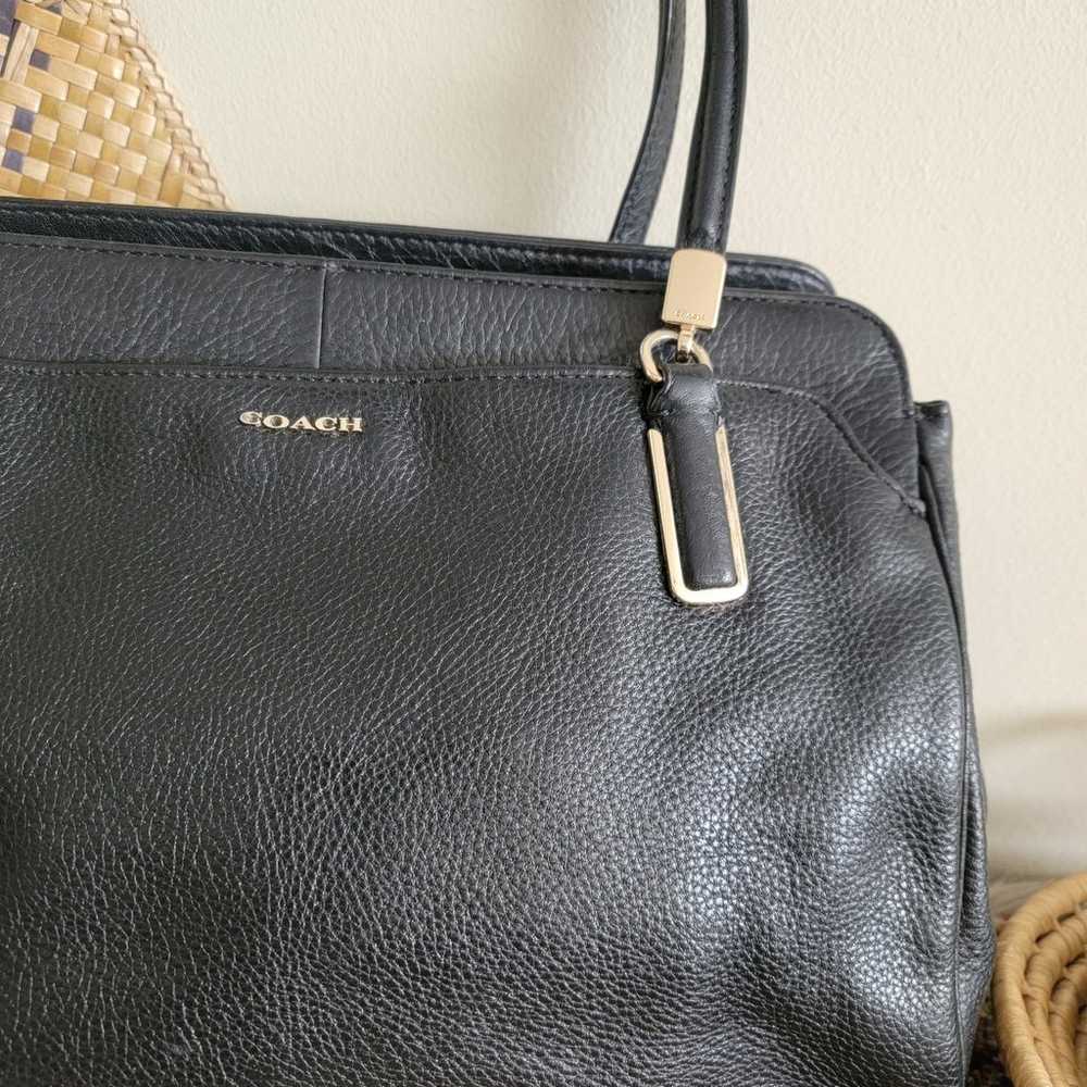 Coach shoulder bag black purse - image 6