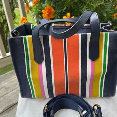 KATE SPADE KITT STRIPE SATCHEL - image 1