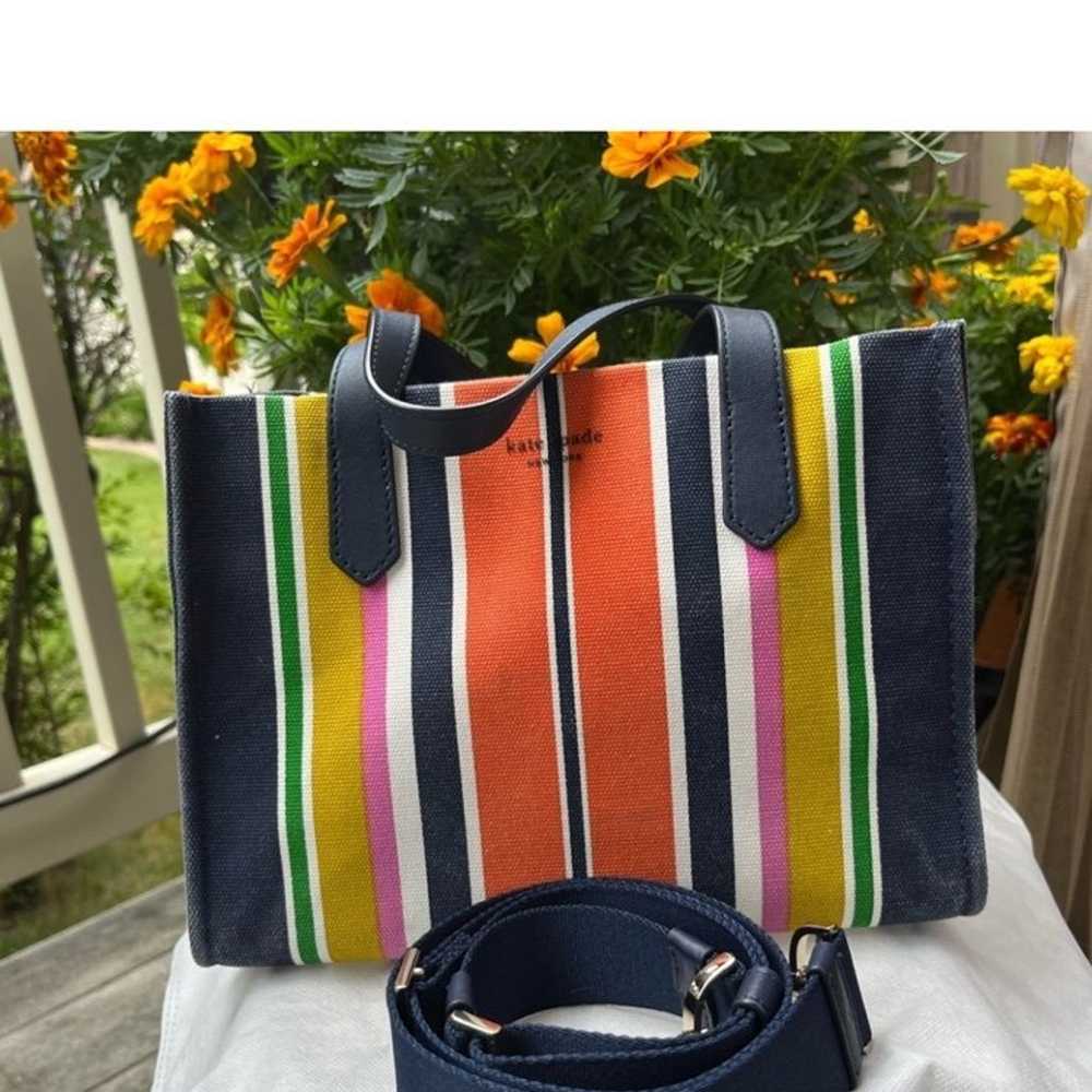 KATE SPADE KITT STRIPE SATCHEL - image 3