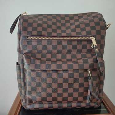 Checkered Backpack - image 1