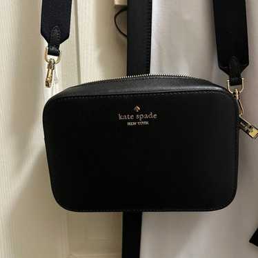 Kate Spade NWT fashion Embossed Camera Bag Black