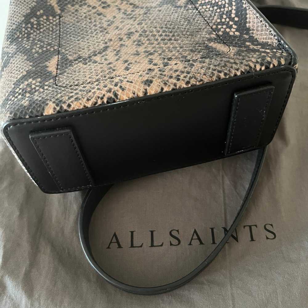 ALLSAINTS Snake Embossed Leather Crossbody Should… - image 3