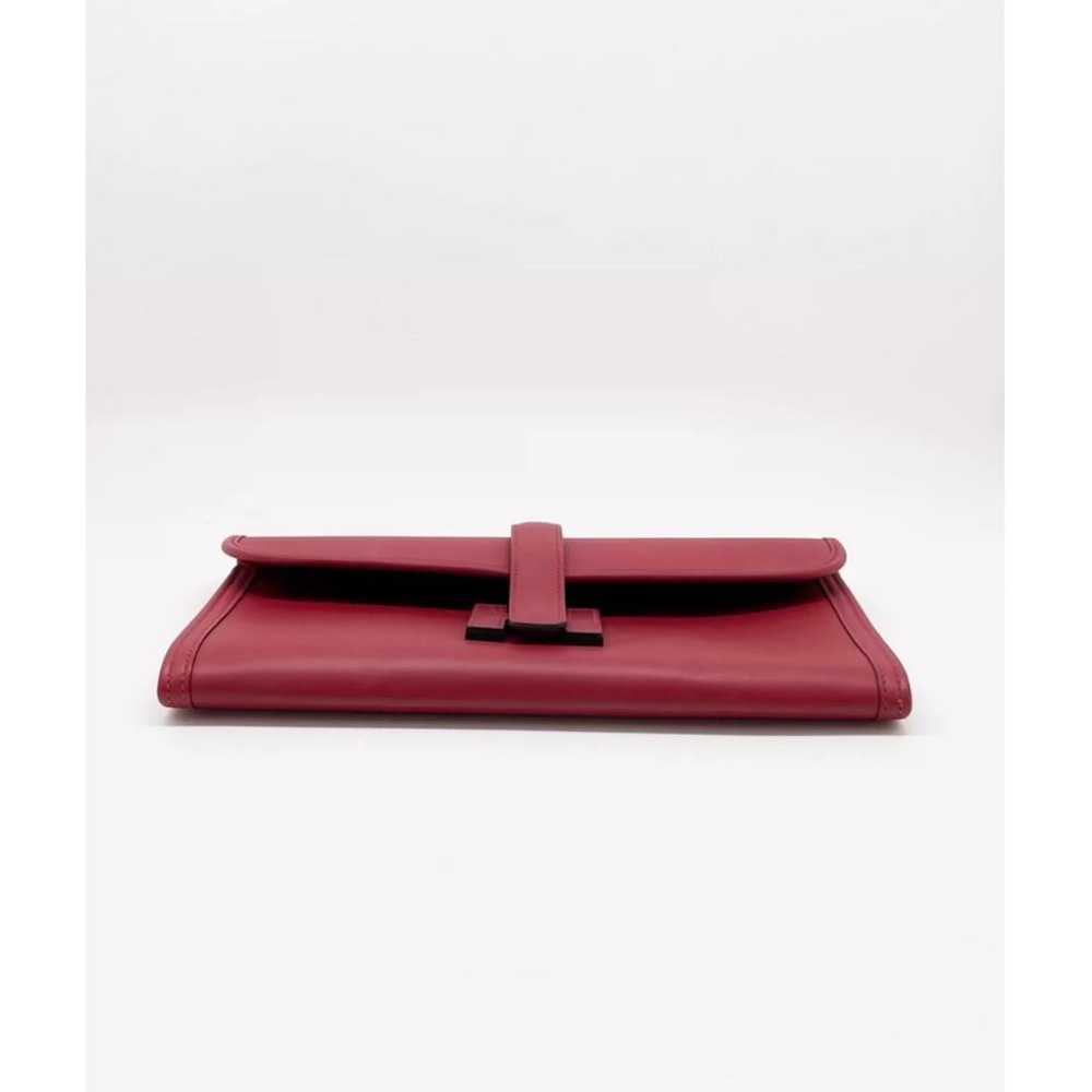 Hermès Jige leather clutch bag - image 5