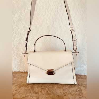 MICHAEL KORS Whitney white leather crossbody bag - image 1