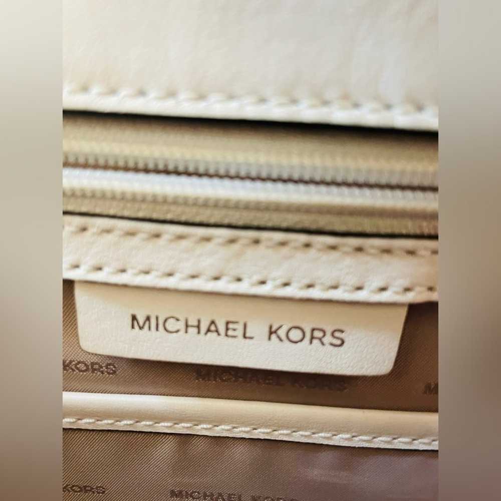 MICHAEL KORS Whitney white leather crossbody bag - image 9