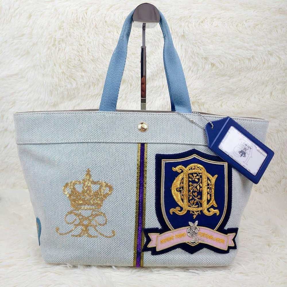 【Excellent Condition】ADMJ Canvas Tote Bag with Cr… - image 2