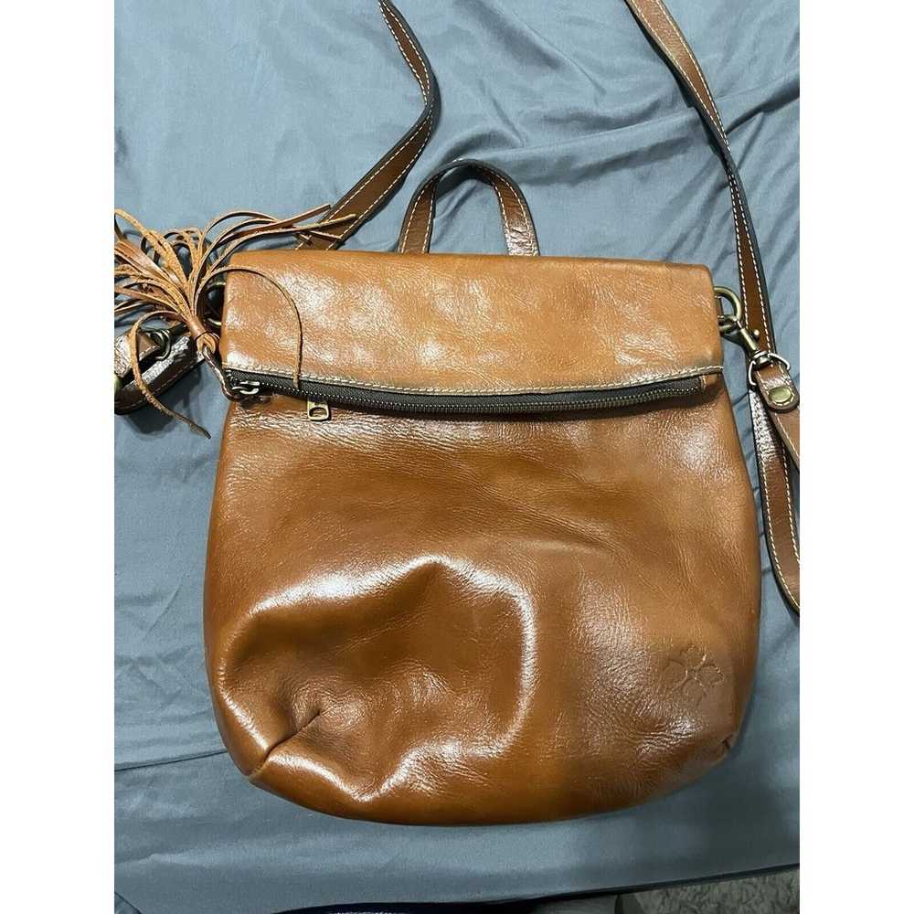 PATRICIA NASH Brown Leather Backpack Crossbody Pu… - image 11