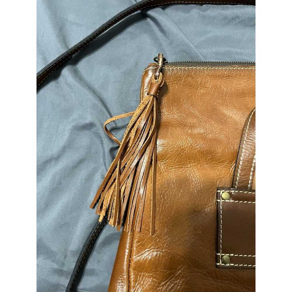 PATRICIA NASH Brown Leather Backpack Crossbody Pu… - image 5