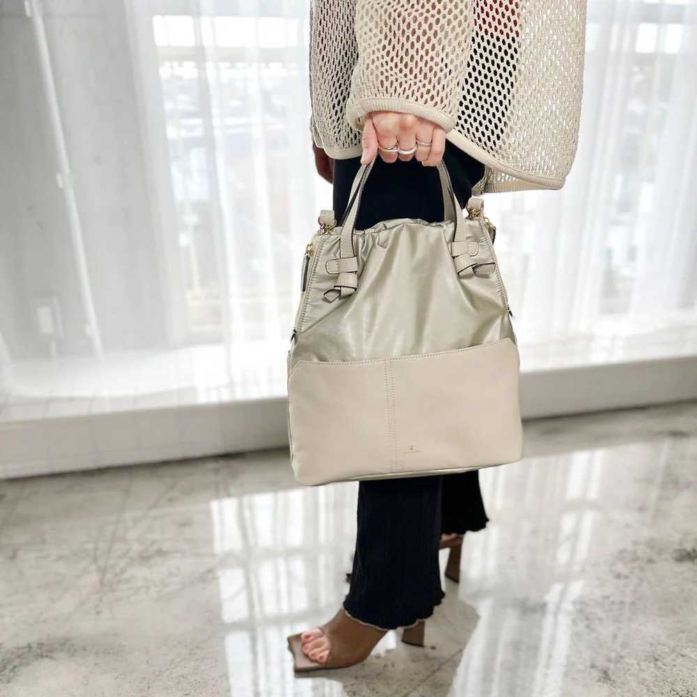 PELLE BORSA 4WAY Tote Bag Cheers Ivory - image 3