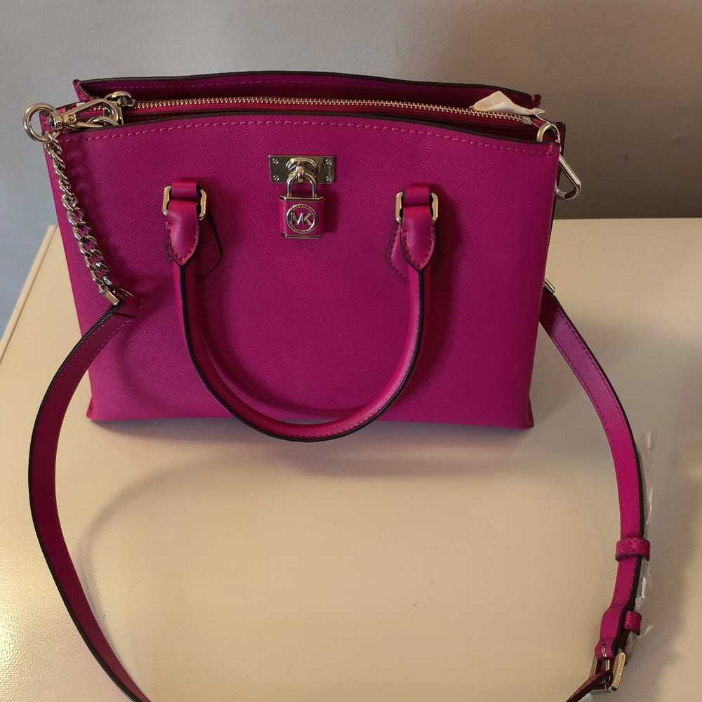 Michael Kors Crossbody Bag Fuschia Pink New no ta… - image 1