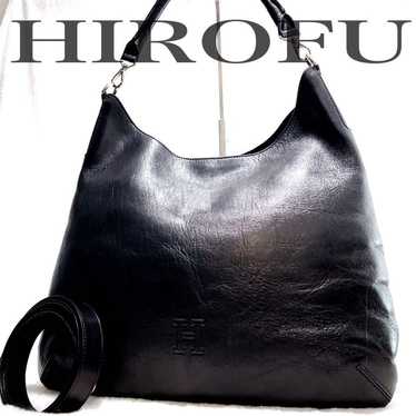 [Good Condition] HIROFU Fine Shoulder Bag 2way Le… - image 1