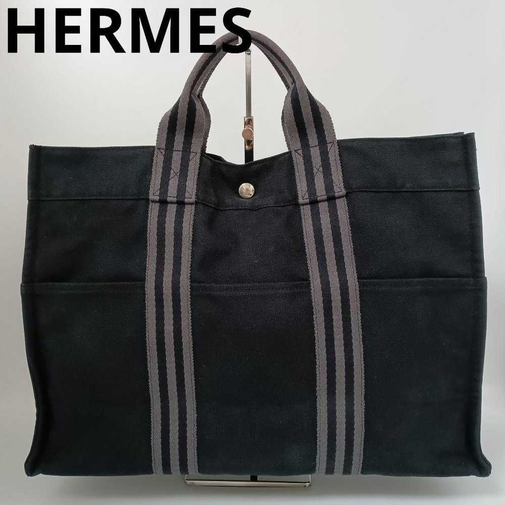 AJN27 Hermes Faubourg MM Tote Bag with Tags A4 St… - image 1