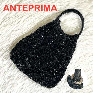 ANTEPRIMA Wire Glitter Enamel Black Round Bag wit… - image 1