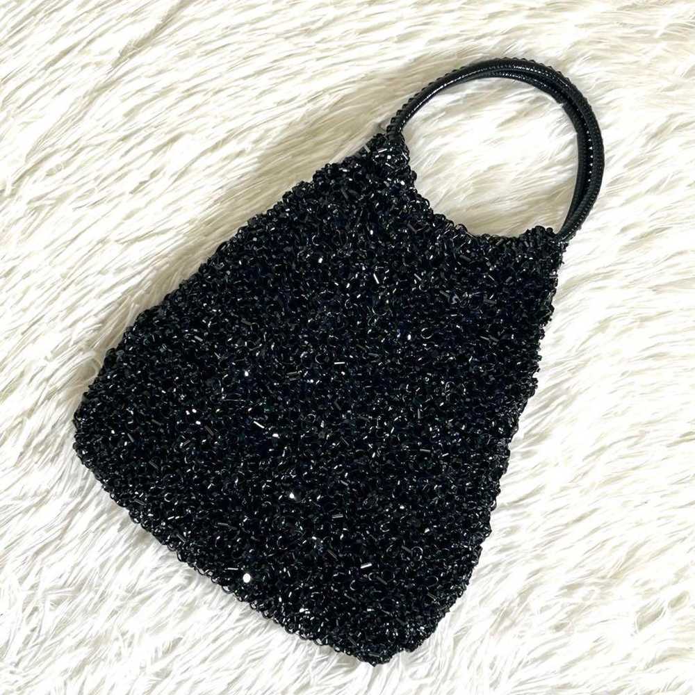 ANTEPRIMA Wire Glitter Enamel Black Round Bag wit… - image 2