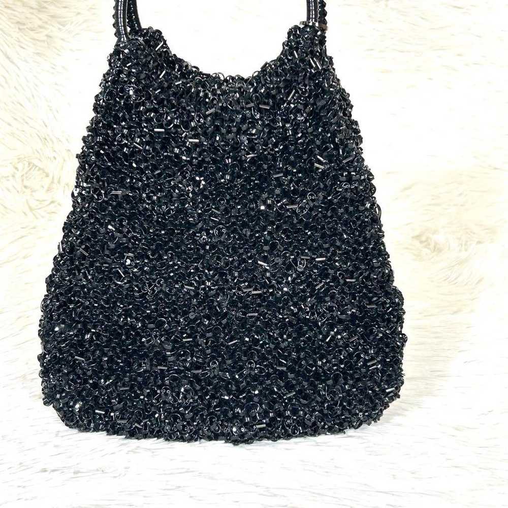 ANTEPRIMA Wire Glitter Enamel Black Round Bag wit… - image 3