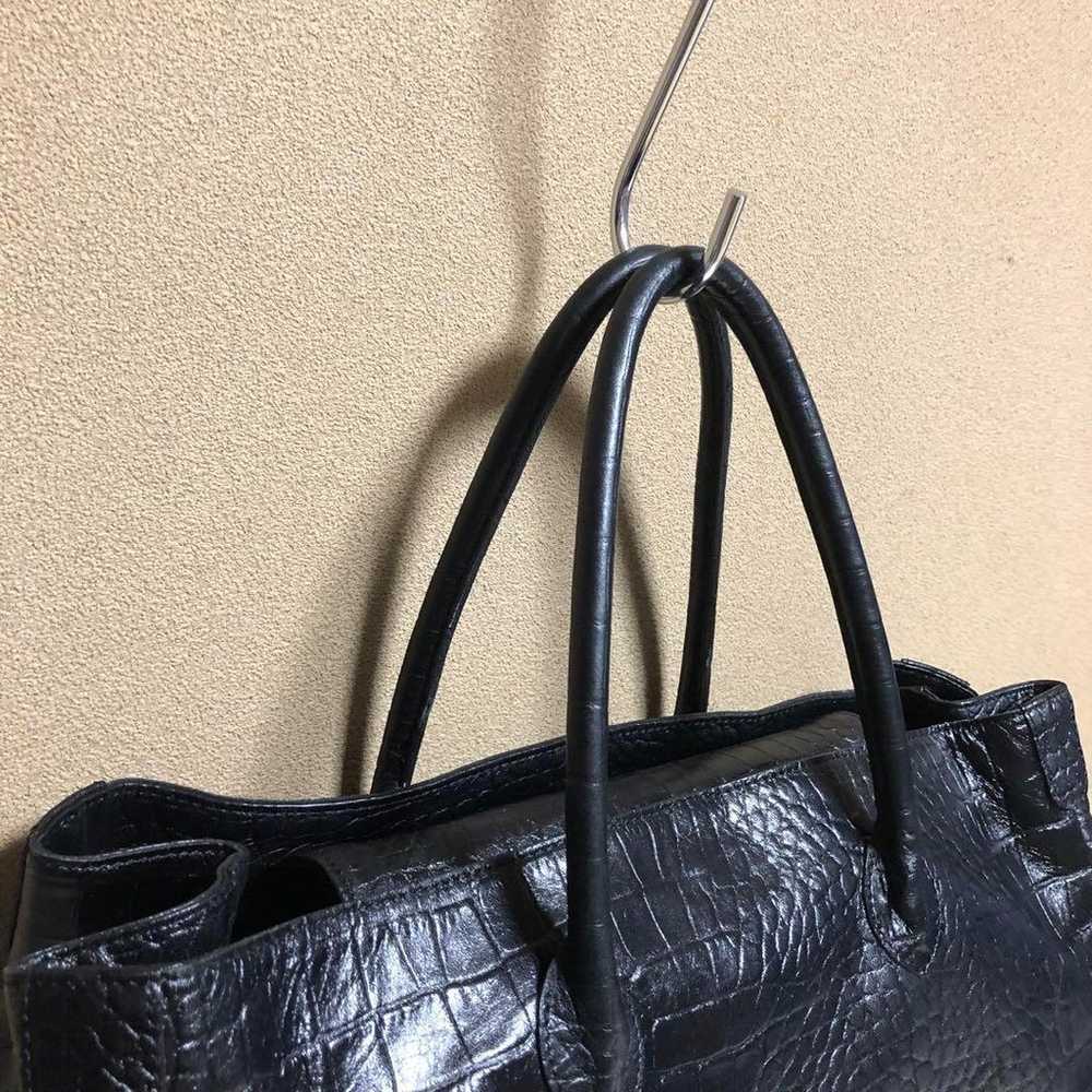 Like-New Cow Leather Genuine Leather Soft Tote Ba… - image 10