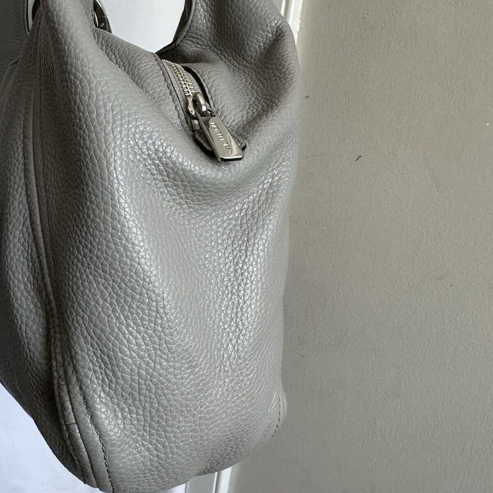 Michael Kors Fulton Gray Pebble Leather Hobo Bag … - image 4