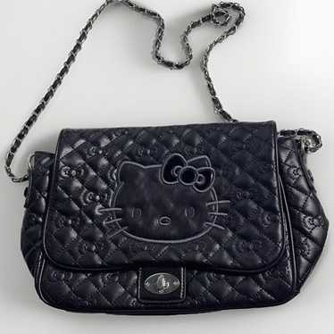 Rare Vintage 2002 store Hello Kitty Sanrio Black purse bag y2k